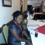 Ruth Masangano at the launch of the Election Situation Room.
